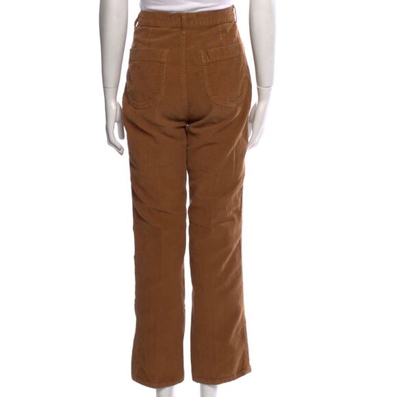 Doen 100% Cotton Brown High Rise Wide Leg Corduroy Pant Size 28 - Picture 4 of 7